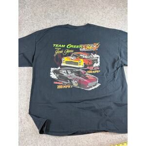 Team Green Racing Shirt Mens Black Josh Green NMCA Graphic Tee Streetwear 2XL